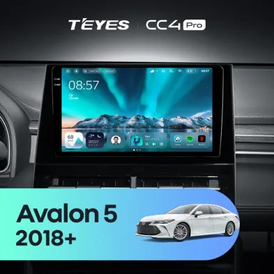 Штатная магнитола Teyes CC4 Pro 8/128 Toyota Avalon 5 XX50 (2018-) F1