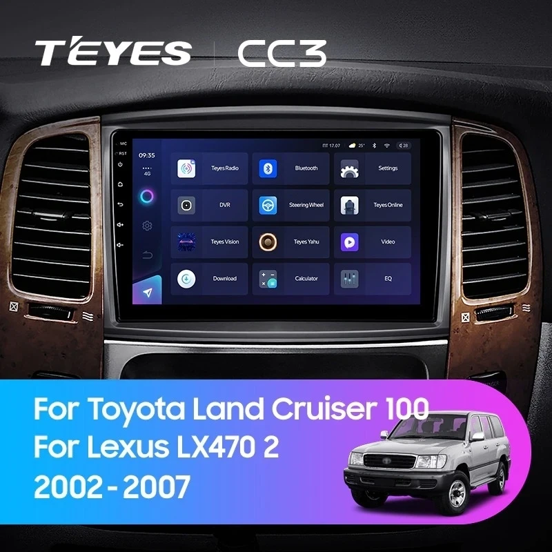 Штатная магнитола Teyes CC3 4/32 Lexus LX470 J100 2 (2002-2007) Тип-C