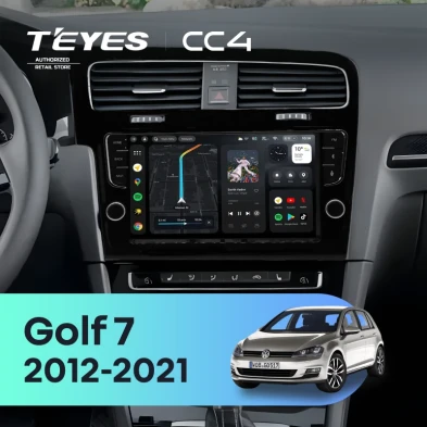 Штатная магнитола Teyes CC4 8/128 Volkswagen Golf 7 (2012-2021) (с кнопками)