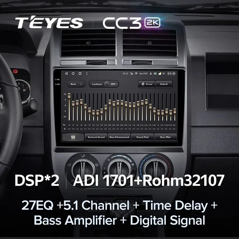 Штатная магнитола Teyes CC3 2K 4/64 Jeep Compass 1 MK (2006-2010)